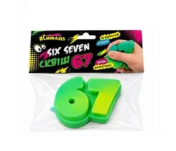 Іграшка-антистрес «67 (Six Seven)» 26113G #Chinazes, Ціна за 1 штуку, в пакеті (6902241810315) Зелений
