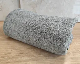Рушник турецький махровий однотонний Zeron 50х90 Light Gray щільність 500 г/м2 - мініатюра 2