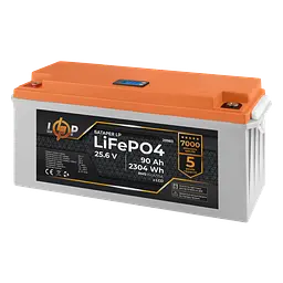 Акумулятор LP LiFePO4 для ДБЖ LCD 24V (25,6V) - 90 Ah (2304Wh) (BMS 150A/75А) пластик - мініатюра 2