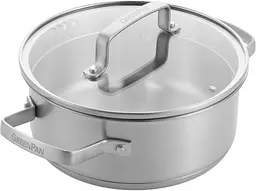 Кастрюля с крышкой GreenPan Chef's Collection CC007729-001 18 см 2 л серебристая