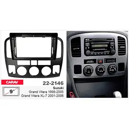 Перехідна рамка Suzuki Grand Vitara, XL-7 Carav 22-2146 - мініатюра 5