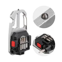 Ліхтар брелок Intertool STORM LB 0161 акумуляторний мультиінструмент з карабіном з відкривачкою з викрутками - мініатюра 5
