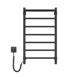 Електрична рушникосушка Navin Fortis 480x800 Sensor ліва чорний муар 12-228053-3680, Чорний матовий, Ліве, Електронний - мініатюра 2