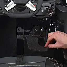 Дитячий електромобіль на пульті управління Mercedes (2 мотора за 25W MP3 FM USB) Bambi M 3568EBLR-2 Чорний - мініатюра 7