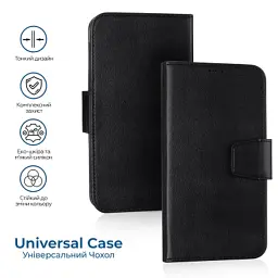 Чохол до мобільного телефона XoKo Book Universal Smartphone 6.0-6.2" Black (XK-UNCS-BK62) - мініатюра 12