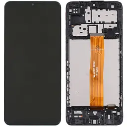 Дисплей Samsung M127 Galaxy M12/A125/A127 чорний, оригінал PRC, з рамкою, SM-M127F_REV0.1