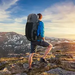 Рюкзак Naturehike Rock NH19BP095 60+5 л графіт в клітинку - мініатюра 10