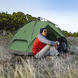 Намет Naturehike NH21ZP008 чотиримісний автоматичний темно-зелений - мініатюра 8