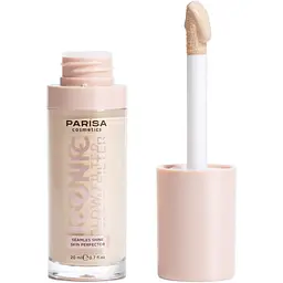 Тональна основа-флюїд Parisa Iconic Glow Filter з ефектом сяйва 20 мл відтінок № 601 Porcelain glow - мініатюра 2