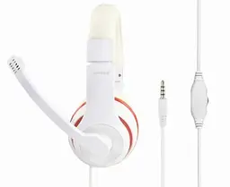Навушники MHS-03, White/Red Gembird teh0023895 - мініатюра 2