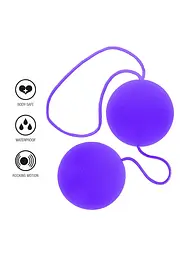 Вагінальні кульки ToyJoy Funky Love Balls, 2 шт (фіолетовий) - мініатюра 2
