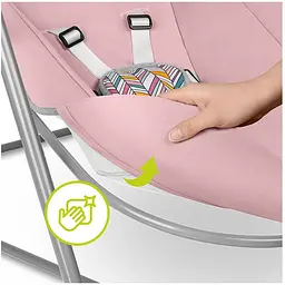 Крісло-гойдалка Lionelo Otto Pink Baby з ігровою дугою рожеве (LO-OTTO PINK BABY) - мініатюра 10