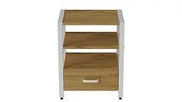 Тумба універсальна Ferrum-decor Вів'єн 1/1 50x41x40 білий ДСП Дуб Артізан 16мм (FRD-104147) - мініатюра 4