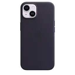 Чохол Apple Leather Case with MagSafe для Apple iPhone 14 Ink (MPP63) [77036] - мініатюра 4
