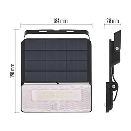 Прожектор EMOS сонячний світлодіодний 1600 лм IP54 4000K PIR (ZG122S) - мініатюра 8