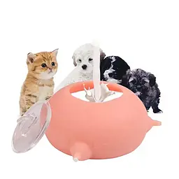 Cиліконова годівниця для молока для цуценят і кошенят Derby white - мініатюра 3