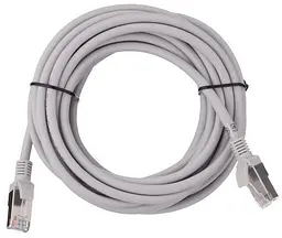 Патч-корд 5 м, FTP, Grey, 2E, Cat.5e, Cu, LSZH (2E-PC5ECU-FTP5LSZH-GRY)