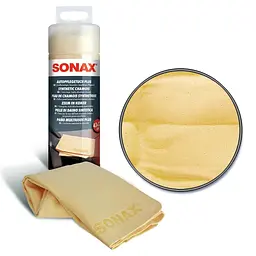 Салфетка из синтетической замши в тубе 43х32 см SONAX Autopflegetuch PLUS (417700)