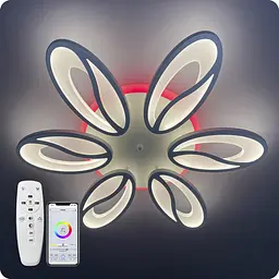 Люстра світлодіодна 517 Dlight 3color з пультом 105Вт Білий (01799)
