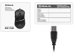 Миша REAL-EL RM-530 Black (EL123200053) - мініатюра 9