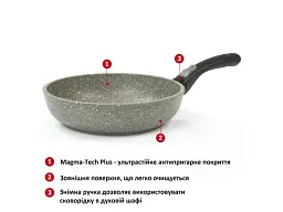 Сковорода звичайна FLONAL Monolite 24 см (MOIPB2490) - мініатюра 3