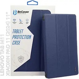 Чохол-книжка BeCover Soft Edge з кріпленням для стілусу для Lenovo Tab M11 -2024 TB-TB330FU/Xiaoxin Pad 11 -2024 11" Deep Blue (712539) - мініатюра 6