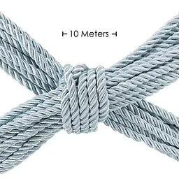 Мотузка для бондажу Ouch! Rope 10 м (м'ятний) - мініатюра 3
