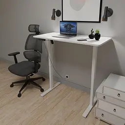 Стіл Mealux PowerDesk Lite White з електрорегулюванням висоти (EVO-201 Lite W/W) - мініатюра 3