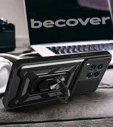 Панель BeCover Military для Tecno Camon 30 (CL6) Black (712170) - мініатюра 3