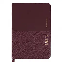 Щоденник діловий Leo Planner 2027 Royal А5 твердий бордовий 368 сторінок (252770)