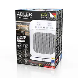 Тепловентилятор Adler AD 7727 white - мініатюра 8