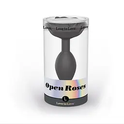 Анальна пробка Love To Love Open Roses L, 9х3.7 см, чорна - мініатюра 7