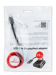 Перехідник USB-C to DisplayPort Cablexpert (A-CM-DPF-01) - мініатюра 2