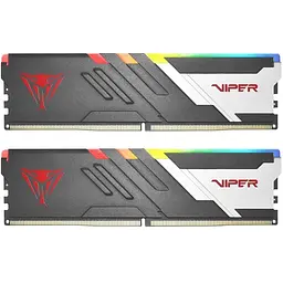 Оперативна пам'ять набір 2 модуля Patriot 32 GB (2x16GB) DDR5 6000 MHz Viper Venom RGB (PVVR532G600C30K)