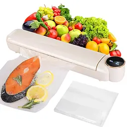 Вакуумний пакувальник харчових продуктів Vacuum Sealer із сенсорним дисплеєм + 10 пакетів - мініатюра 3