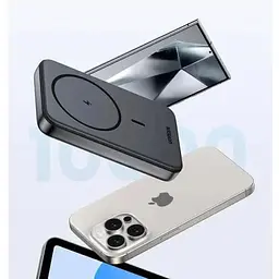 Зовнішній акумулятор Ugreen PB561 Foldable Kickstand Magnetic Battery 10000mAh для iPhone 15 Pro 14 сірий - мініатюра 3