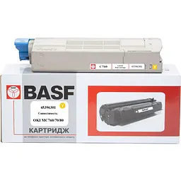 Картридж тон. BASF для OKI MC760/770/780 аналог 45396301 Yellow ( 6000 ст.) (BASF-KT-45396301) - мініатюра 1