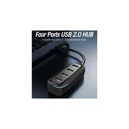 Концентратор Vention USB 2.0 to 4xUSB 2.0 0.15m black (VAS-J43-B015) - мініатюра 8