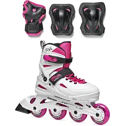 Дитячі ролики Rollerblade Fury Combo 2023 36,5-40,5 Білий-Рожевий