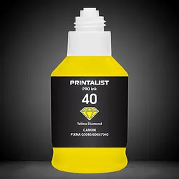 Чорнило PRINTALIST GI-40 для Canon G5040/G6040 190г Yellow водорозчинне (PL40Y) - мініатюра 5