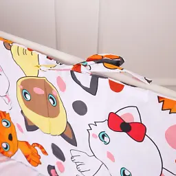 Суцільний борт в ліжечко MirSon Kids Time 20-0035 Colored kittens 30х180 см (2200009665264) - мініатюра 2