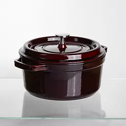 Кокотниця чавунна емальована 2,5 л, бургунді Yongkang HP-FLG-9 burgundy - мініатюра 6