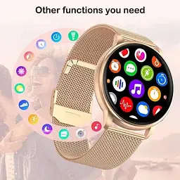 Розумний смарт-годинник Uwatch Smart Melisia 2 ремінці Gold - мініатюра 5
