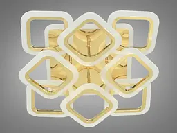 Світильник LED Diasha AS8060/4+4G, 110W, 3200K-6500K, золото, сучасний стиль для дому - мініатюра 4