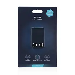 Ерекційне кільце Boners Ball Strap S/M 12.5 см сірий - мініатюра 5