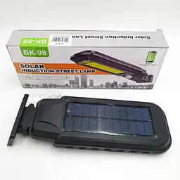 Ліхтар вуличний акумуляторний світильник 2200mA на сонячній батареї LED Solar Street Light BL BK98 COB - мініатюра 3