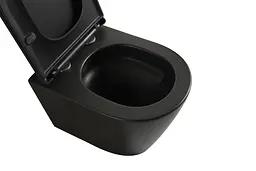 Комплект: Унітаз Mixxus Premium Bevel-SET-2101 система змиву Tornado 1.0+ Інсталяція Koer KT-0404 + панель KT-0604-05 Black Mat black MP6669, Чорний матовий - мініатюра 11