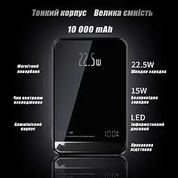Повербанк Delicate MagSafe Powerbank бездротовий з бездротовою зарядкою для iPhone 10000 mAh 20W Purple - мініатюра 4