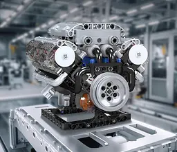 Конструктор двигун Mould King V8 Engine бензиновий восьмициліндровий мотор 10088s для дітей та дорослих 535 деталей - мініатюра 8