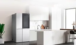 Холодильник LG SBS 179x91х74 холодильне відділення 414 л морозильне відділення 233 л 2 двері А+ NF Door in door нержавіюча сталь (GC-Q257CAFV) - мініатюра 2
